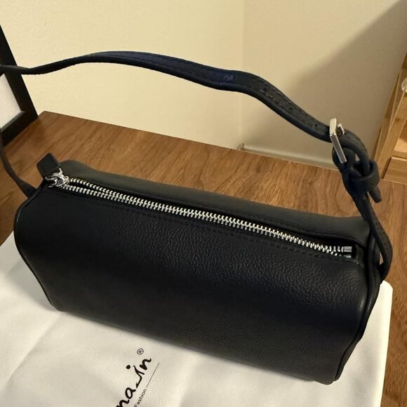 🆕Women Black Premium Full Grained Leather Crossbody Adjustable Strap Bag - Picture 3 of 10